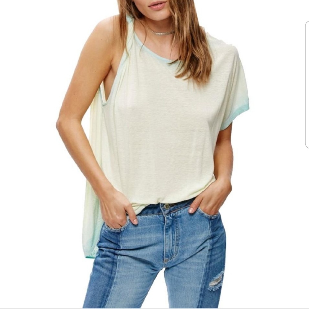 Free People Sky Pluto One Shoulder Top
